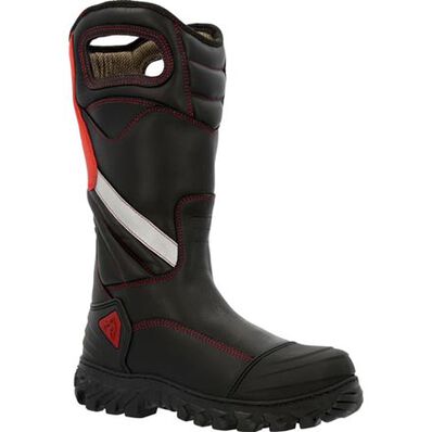 Rocky Code Red Structure Fire Boot